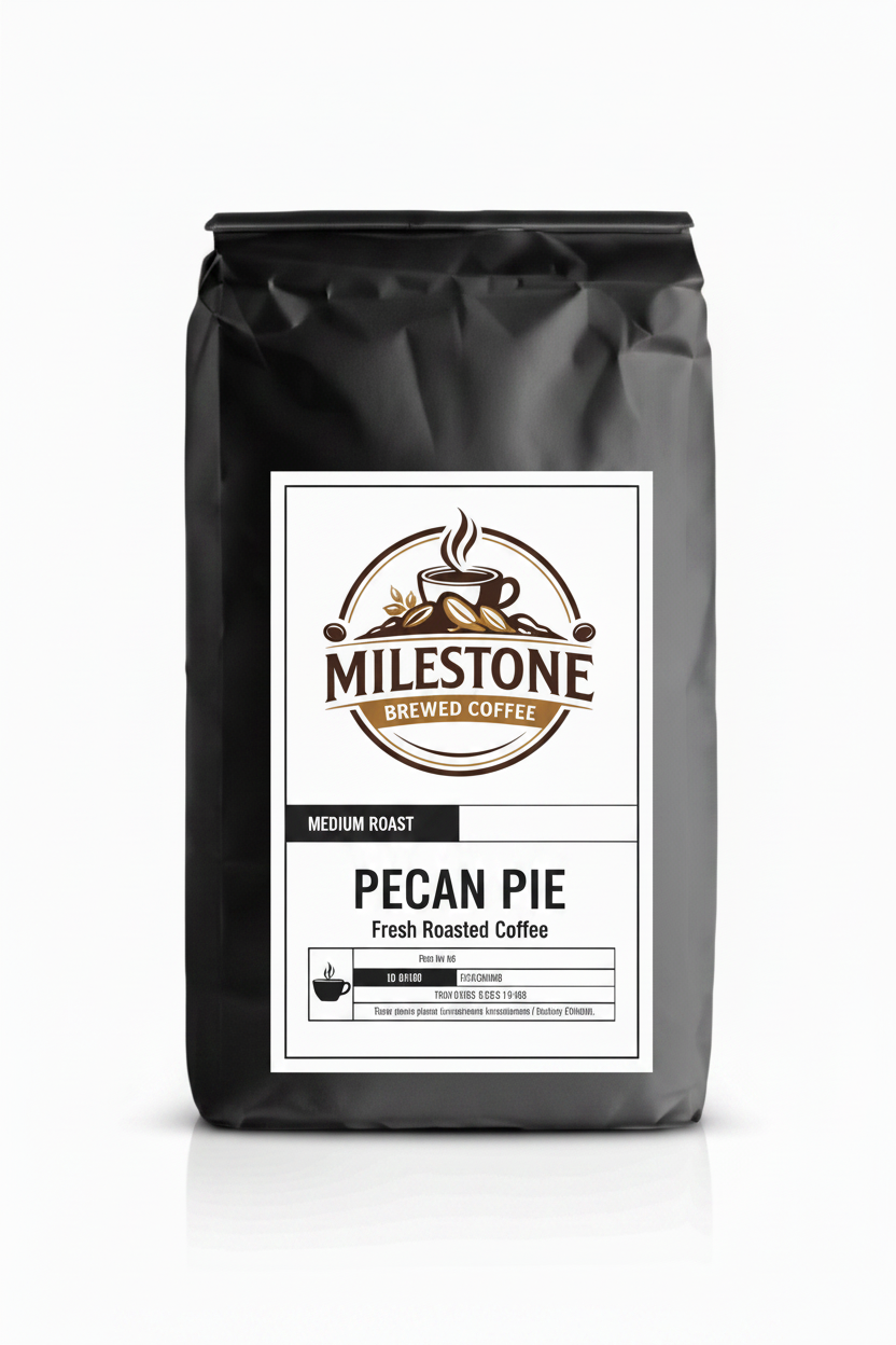 Pecan Pie Coffee — Toasted Pecan & Caramel Medium Roast | Milestone Brewed Coffee