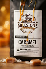 Caramel Coffee — Buttery Caramel Medium Roast | Milestone Brewed Coffee