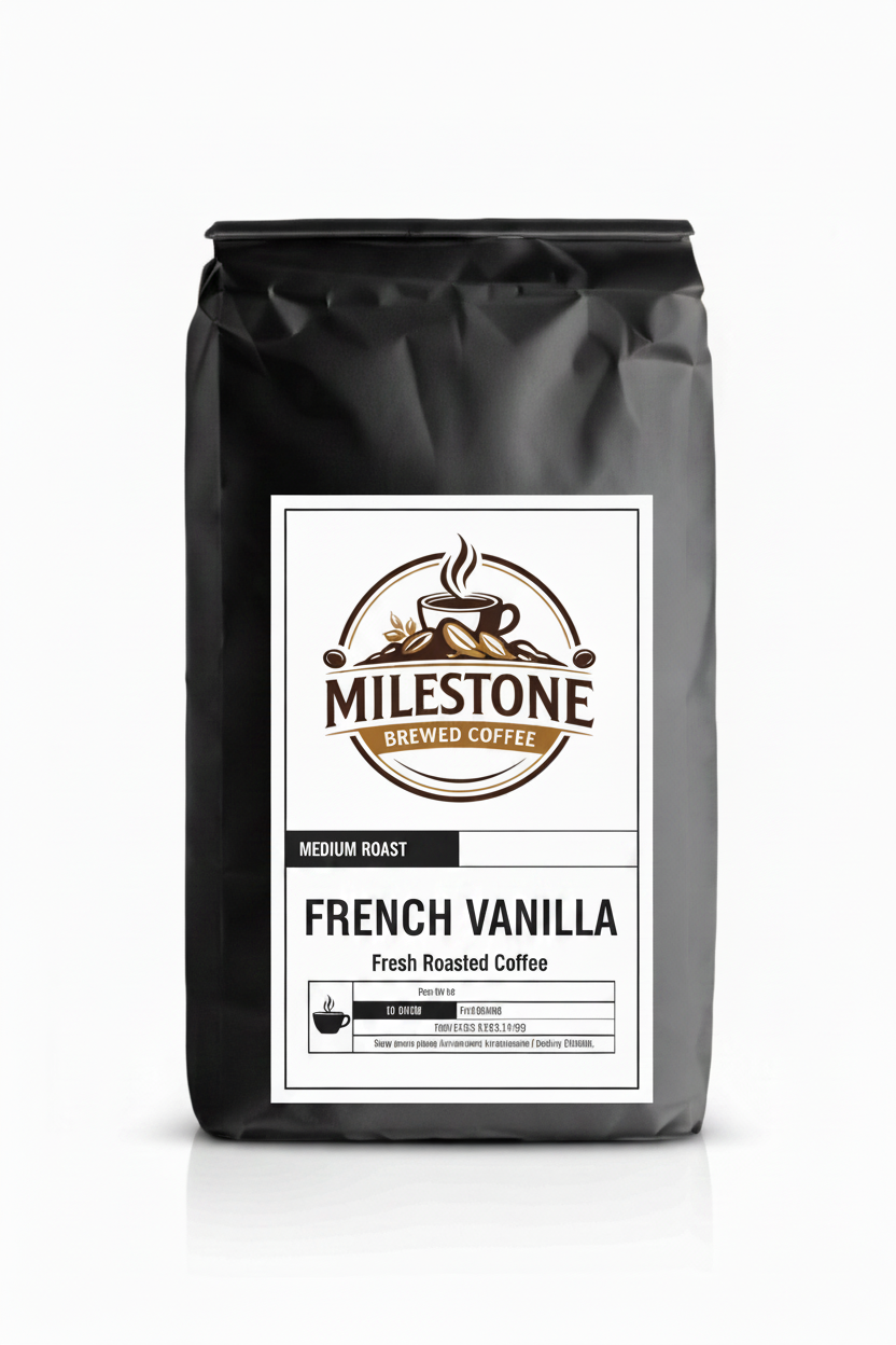 French Vanilla Coffee — Natural Vanilla Medium Roast | Milestone Brewed Coffee