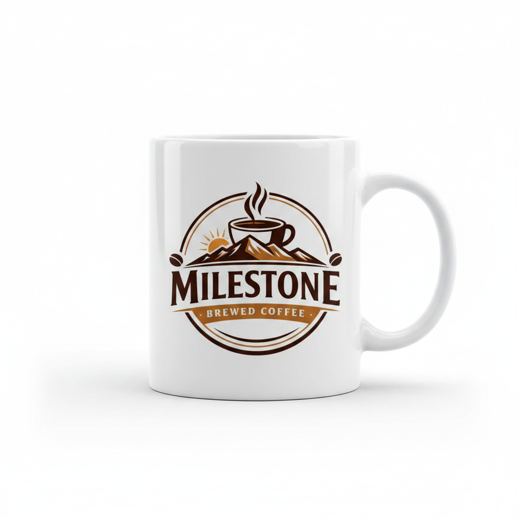Milestone Brewed Coffee Mug with Logo