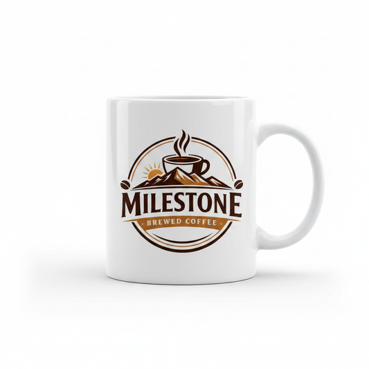 Milestone Brewed Coffee Mug with Logo