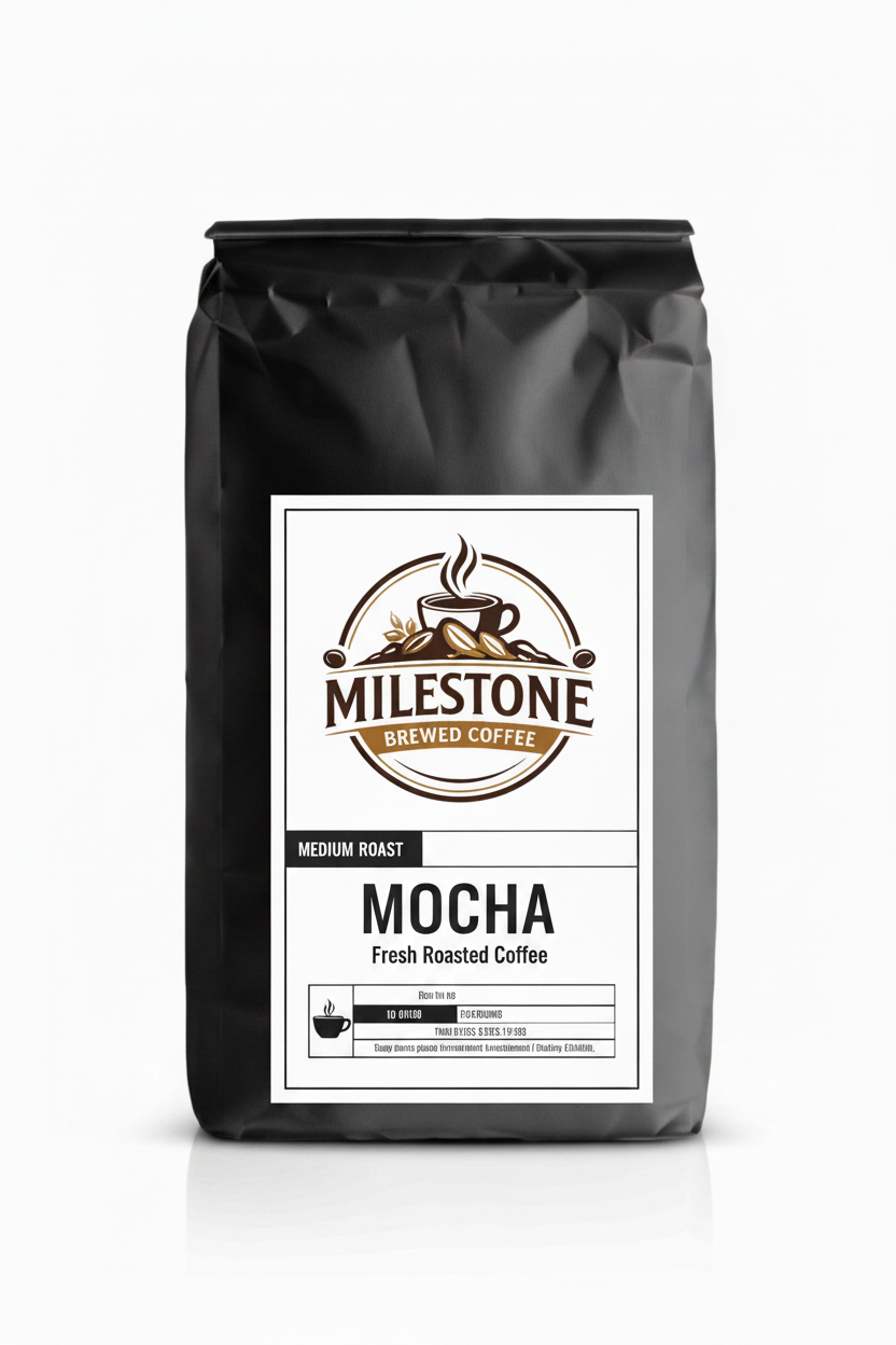 Mocha Coffee — Natural Dark Chocolate Medium Roast | Milestone Brewed Coffee