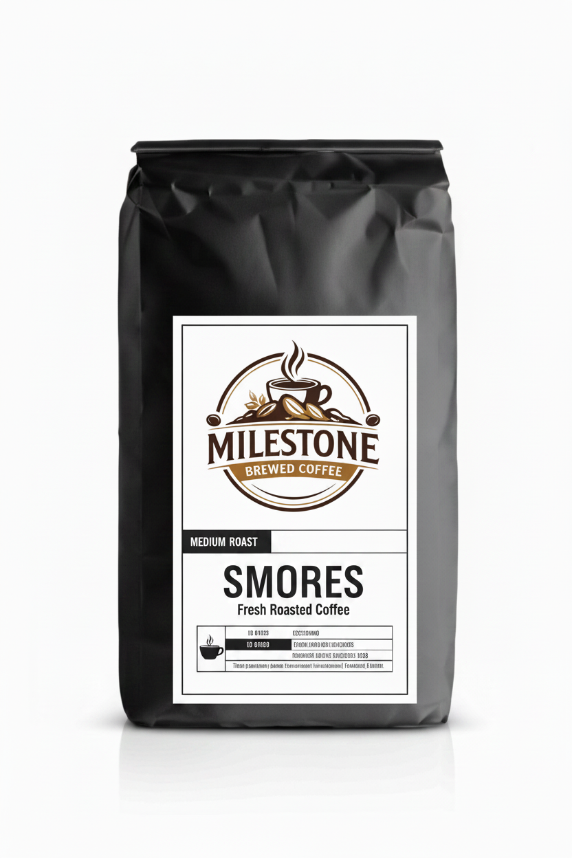 S'mores Coffee — Marshmallow & Chocolate Medium Roast | Milestone Brewed Coffee